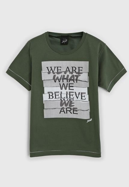 Camiseta Beats Infantil Lettering Verde - Marca Beats