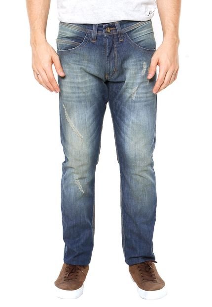 Calça Jeans HD Estonada Dirty Azul - Marca HD