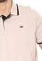 Camisa Polo Hering Reta Logo Bege - Marca Hering