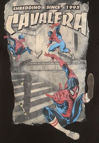 Camiseta Cavalera Spider Preta