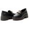 Sapato Mocassim Feminino Tratorado Preto Corrente Conforto Moderno Estilo Shoes - Marca Estilo Shoes