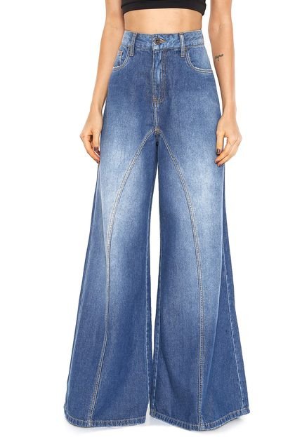 Calça Jeans Zoomp Pantalona Azul - Marca Zoomp