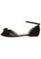 Peep Toe Andarella Node Preto - Marca Andarella