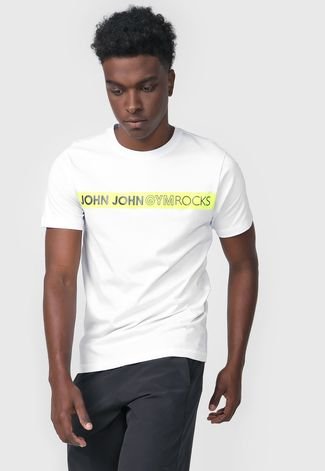 Camiseta John John Stripes Branca - Compre Agora