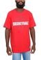 Camiseta NBA Ball OutLine Chicago Bulls Vermelha - Marca NBA