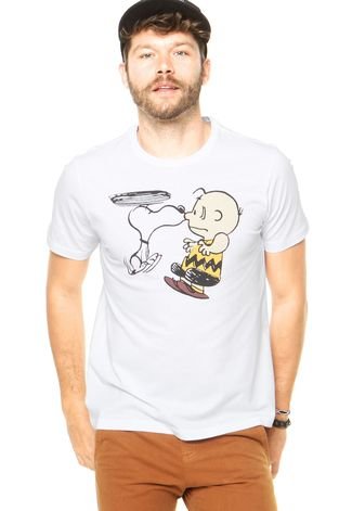 Camiseta DAFITI I.D. Snoopy Branca