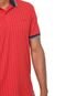 Camisa Polo Colcci Reta Estampada Vermelha - Marca Colcci
