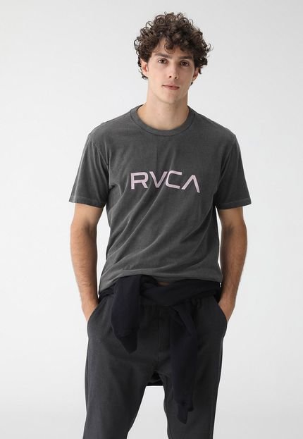 Camiseta RVCA Reta Logo Grafite - Marca RVCA