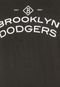 Camiseta Manga Curta New Era Stripes 9 Brooklin Dodgers Preta - Marca New Era