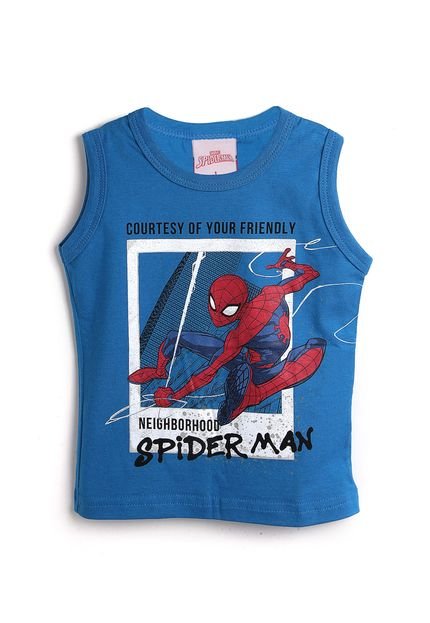 Regata Brandili Menino Homem Aranha Azul - Marca Brandili