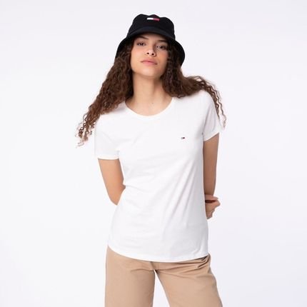 Camiseta Tommy Jeans Jersey Macia - Off White - Marca Tommy Jeans