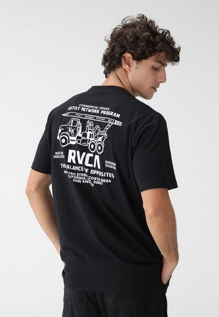Camiseta RVCA Reta Logo Preta - Marca RVCA