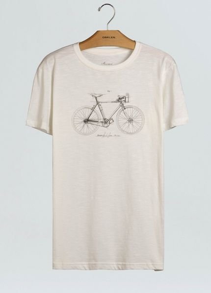 T Shirt Osklen Organic Rough Bike Project-Offwhite - Marca Osklen