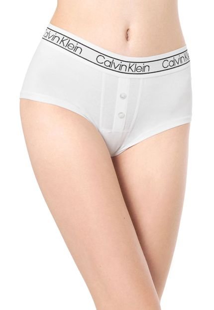 Calcinha Calvin Klein Underwear Caleçon Boyshort Branca - Marca Calvin Klein Underwear