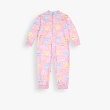 Pijama Bebê Menina Estampa de Nuvens Kyly  Rosa - Marca Kyly