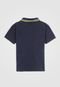 Camisa Polo Kyly Infantil Frisos Azul-Marinho - Marca Kyly