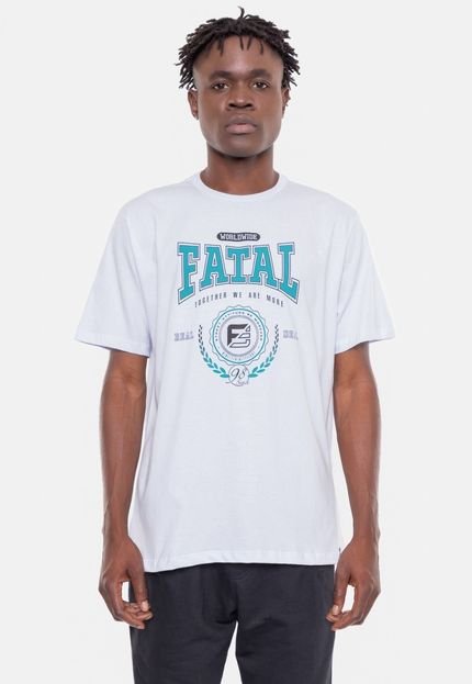 Camiseta Fatal Estampada Deal Branca - Marca Fatal