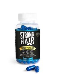 Vitaminas Strong Hair Cabello Y Barba Azul 2 Meses Strong Hair