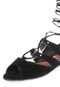 Rasteira DAFITI SHOES Gladiadora Tachas Preta - Marca DAFITI SHOES