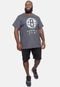 Camiseta NBA Plus Size Top Scorer Brooklyn Nets Preta Mescla - Marca NBA