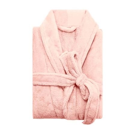 Roupão de Banho Feminino GG Microfibra Camesa Rosa Blush - Marca Camesa