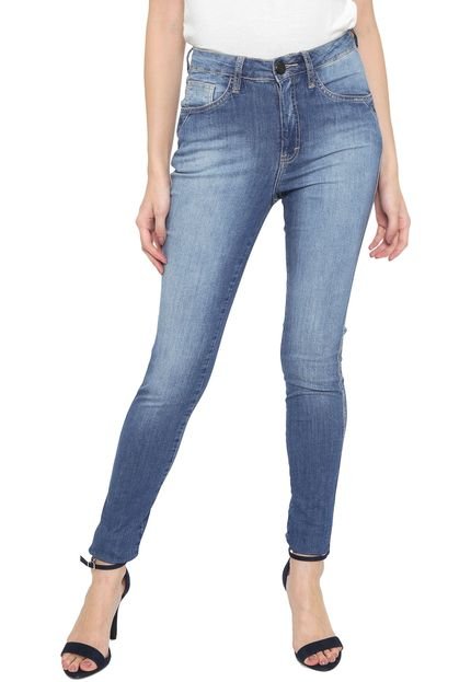 Calça Jeans Denuncia Skinny Estonada Azul - Marca Denuncia
