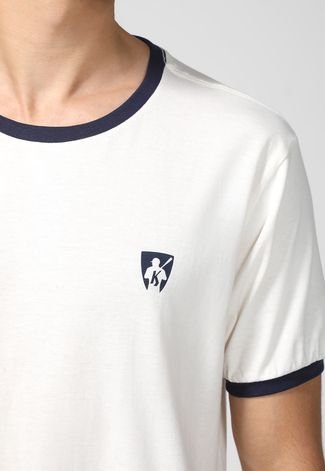 Camiseta Mr Kitsch Logo Off-White
