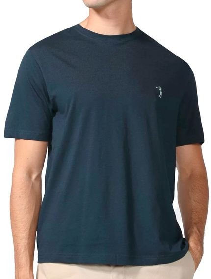 Camiseta Aleatory Masculina Grey Icon Azul Marinho Oxford - Marca Aleatory