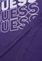 Blusa Guess Infantil Lettering Roxa - Marca Guess