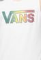 Regata Vans Classic Logo Fill Rasta Branca - Marca Vans