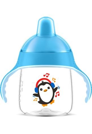 Copo Pinguim 260ml Avent Azul