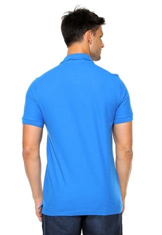 Camisa Polo Aleatory Reta Azul