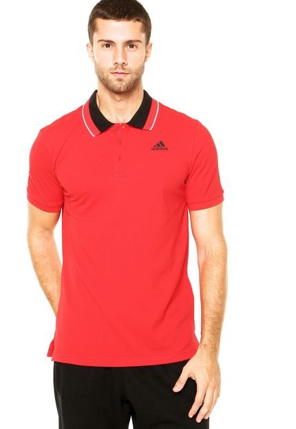 Camisa Polo adidas Ess Vermelha - Marca adidas Performance