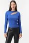 Blusa Only Recorte Azul - Marca Only