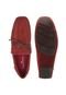 Mocassim Couro Yachtsman Liso Vermelho - Marca Yachtsman