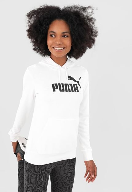 Moletom Fechado Puma Ess Logo Tr Branco - Marca Puma