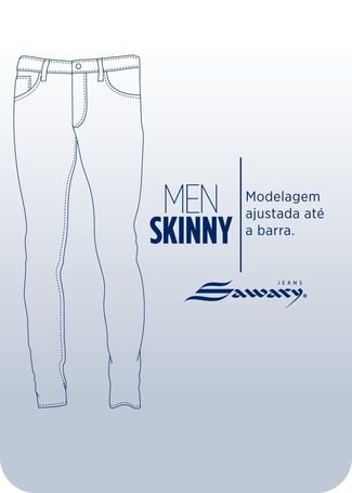 Calça Jeans Sawary Skinny - 276456 - Azul - Sawary 