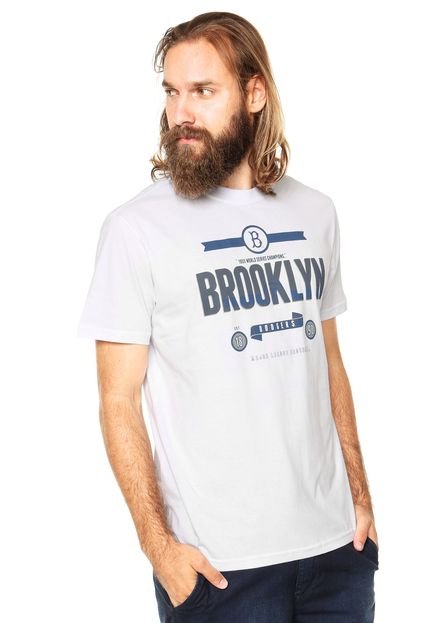 Camiseta New Era Retro 8 Brooklin Dodgers Branca - Marca New Era