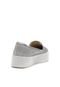 Slipper Flatform Moleca Tela Prata - Marca Moleca