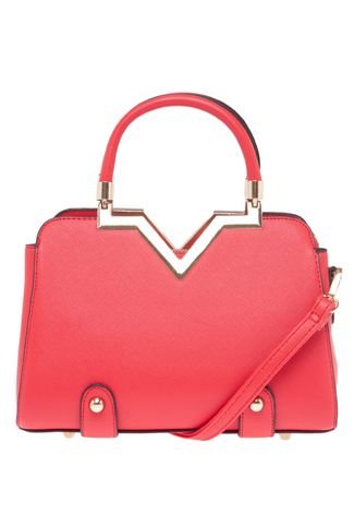 Bolsa Chenson Handbag Textura Vermelha
