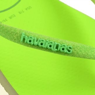 Chinelo Havaianas Slim Glitter Neon Verde