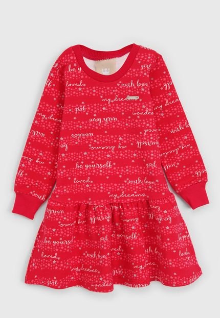 Vestido Colorittá Infantil Full Print Vermelho - Marca Colorittá