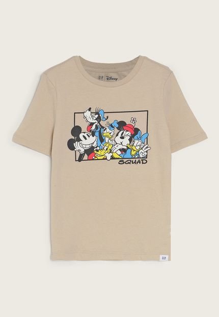 Camiseta Infantil GAP Mickey Mouse Bege - Marca GAP