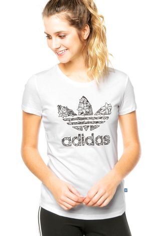 Camiseta adidas Originals Trefoil 2 Off White