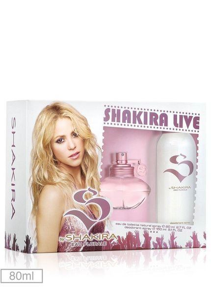 Coffret Eau de Toilette Florale 80ml - Marca Shakira