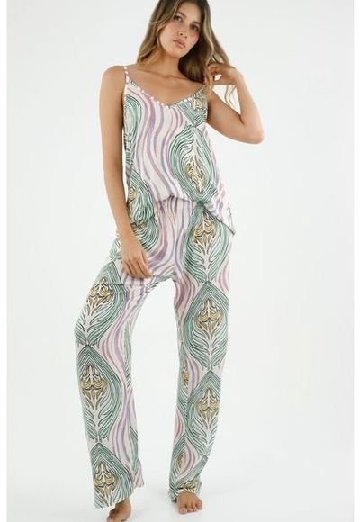 Conjunto Pijama Con Estampado Para Mujer Compra Ahora Dafiti