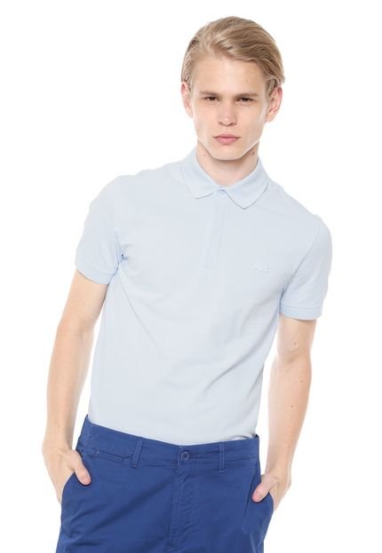 Camisa Polo Lacoste Logo Azul - Marca Lacoste
