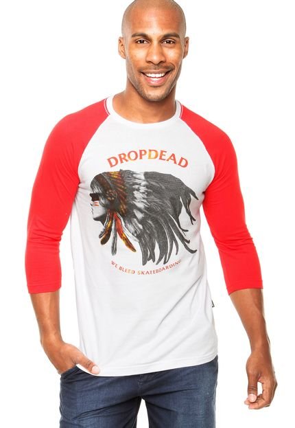 Camiseta Drop Dead Wild Valley Branco/Vermelho - Marca Drop Dead