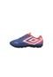 Chuteira Society Umbro Action Juvenil UM24 Marinho-Laranja - Marca Umbro