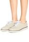 Oxford Flatform DAFITI SHOES Tratorado Verniz Bege - Marca DAFITI SHOES